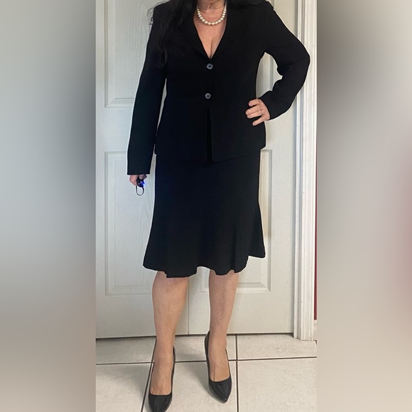 Bianca Nygard Black Blazer and Skirt Set Size 12 - Picture 1 of 13